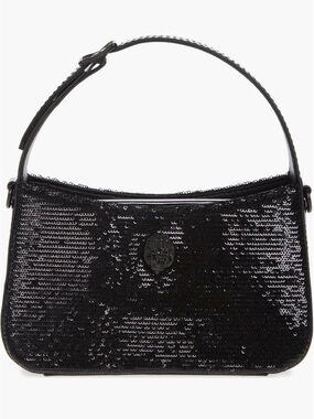 Kurt Geiger Black Sequin mini Shoulder Bag 7.5”X 4.5”